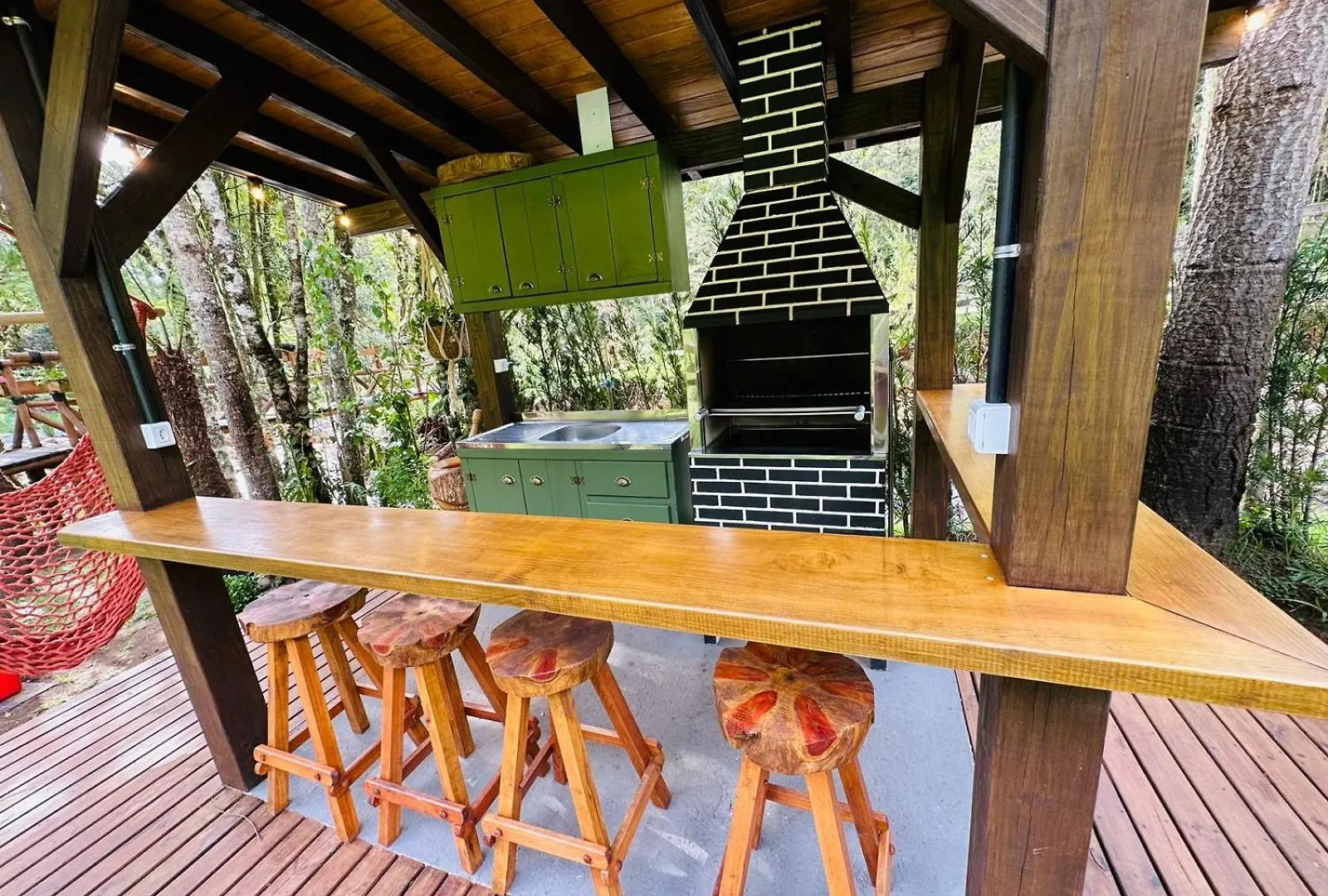 ロッジ Vale Dos Bugres Eco House- Cabana Das Flores ウルビシ